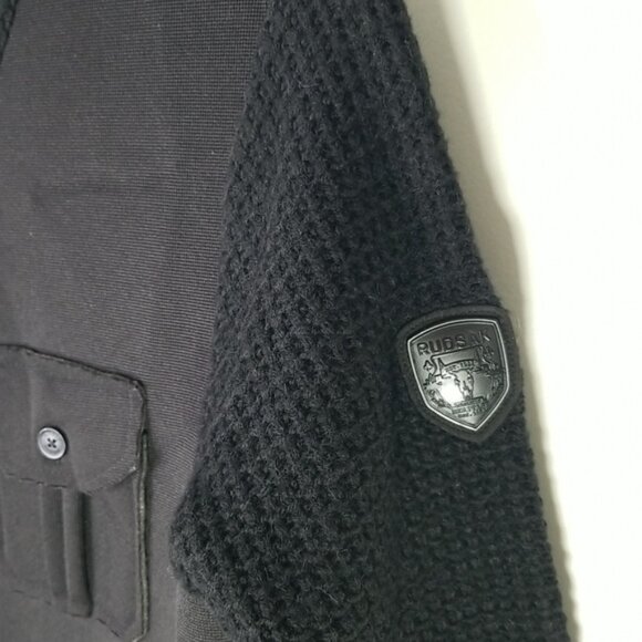 Rudsak Men's Sweater Size XXL Black Full Zip Edam Cardigan - Picture 5 of 10